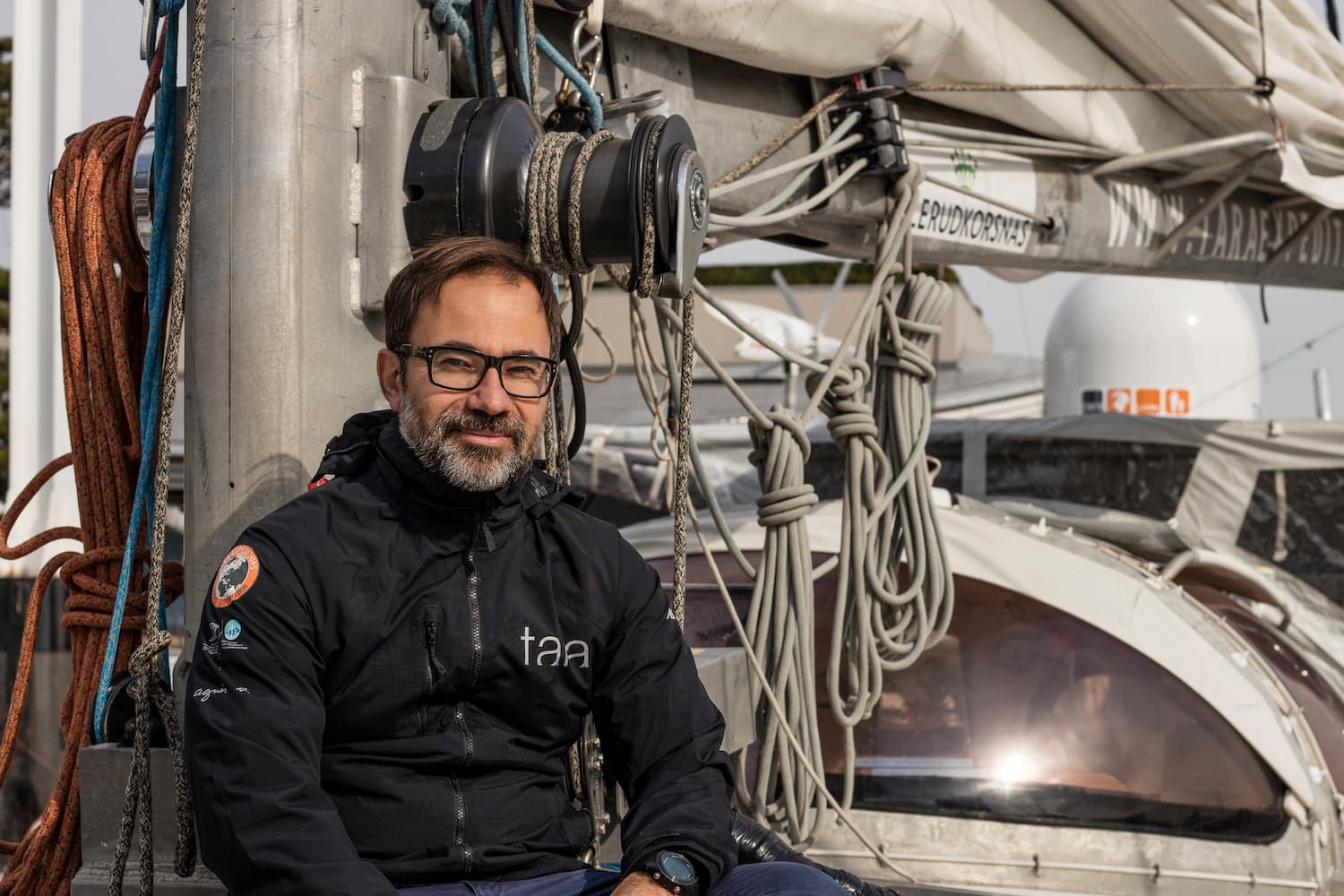 Nicolas Floch, artist-in-residence aboard the schooner Tara