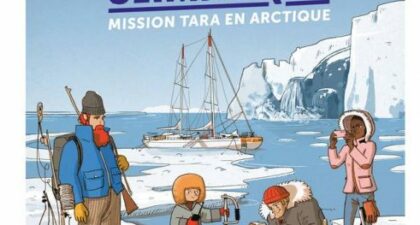 Couverture du livre jeunesse : le réchauffement climatique mission tara en arctique