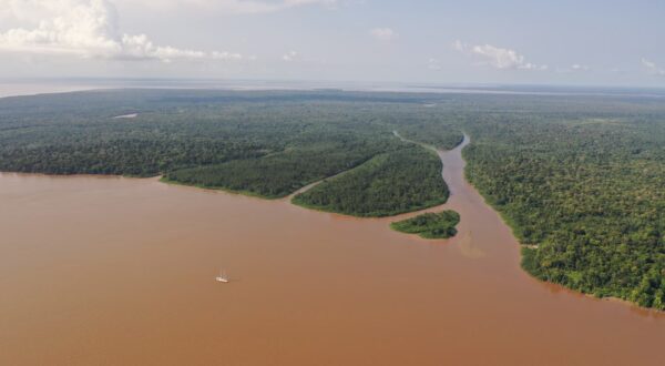 Embouchure de l'Amazone - photo prise par drone