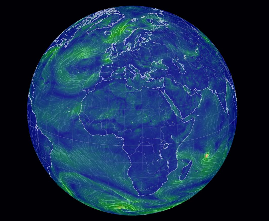 La Terre sur le logiciel EARTH