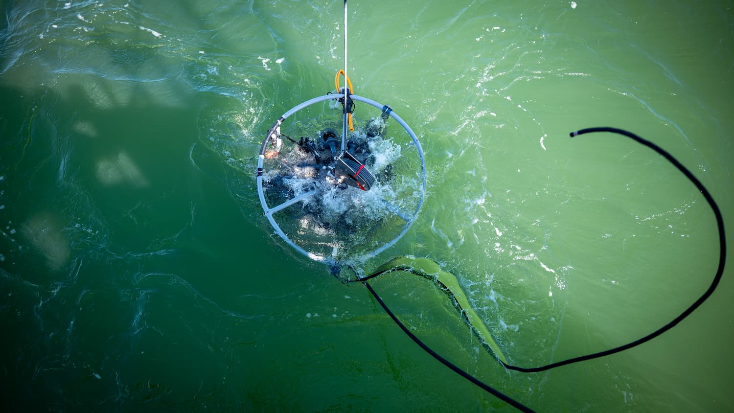 Mise à l'eau de la rosette au large du fleuve Orange