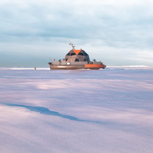 3D Tara Polar Station sur la glace