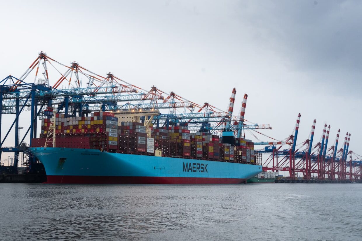 Porte-conteneurs Maersk en chargement - Allemagne