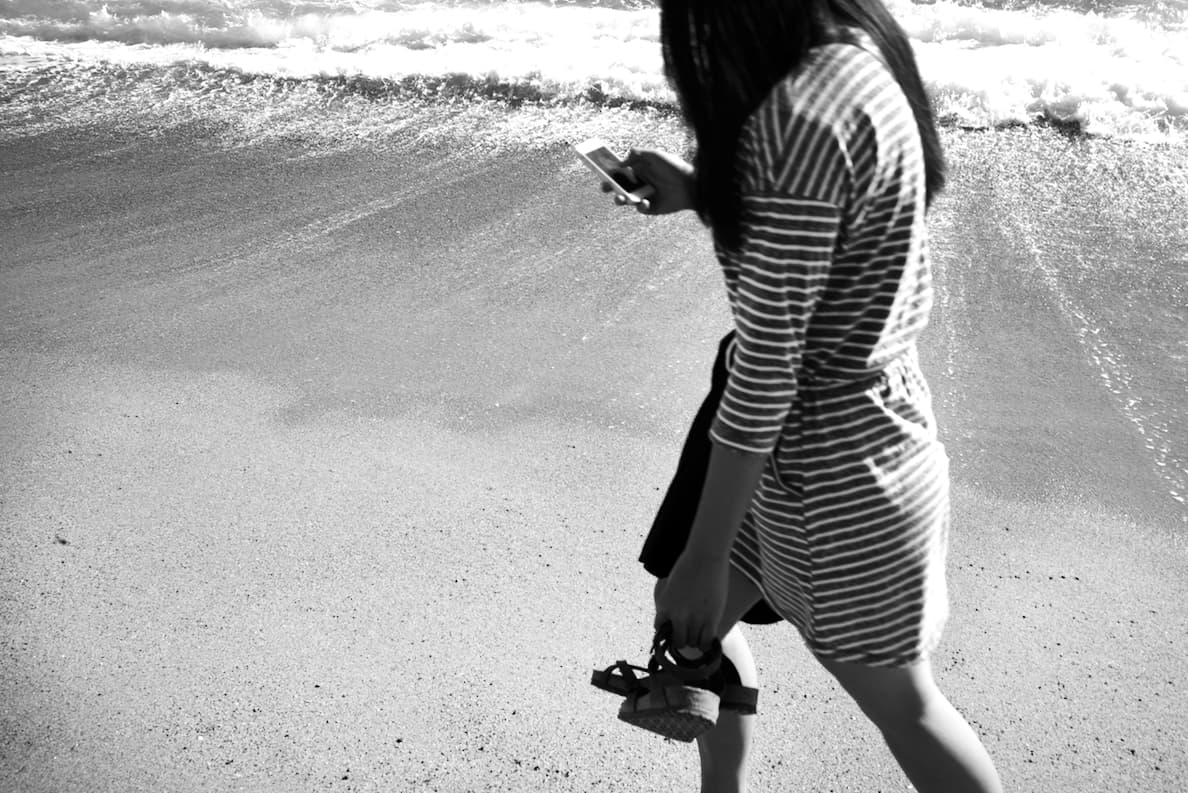 Œuvre de Malik Nejmi : Taranaute en noir et blanc