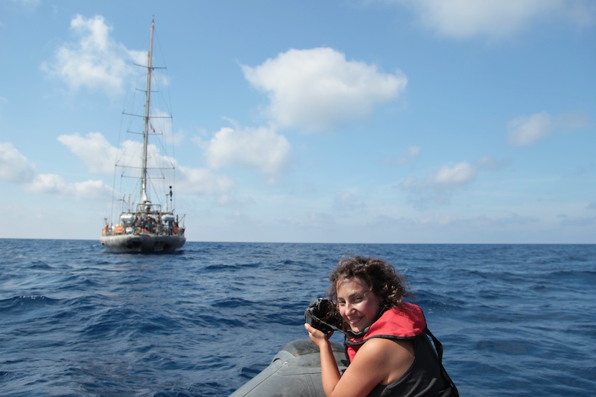 Lola Reboud : artiste en résidence sur tara