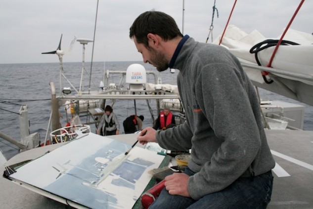 Rémi Hamoir : artiste en résidence sur tara