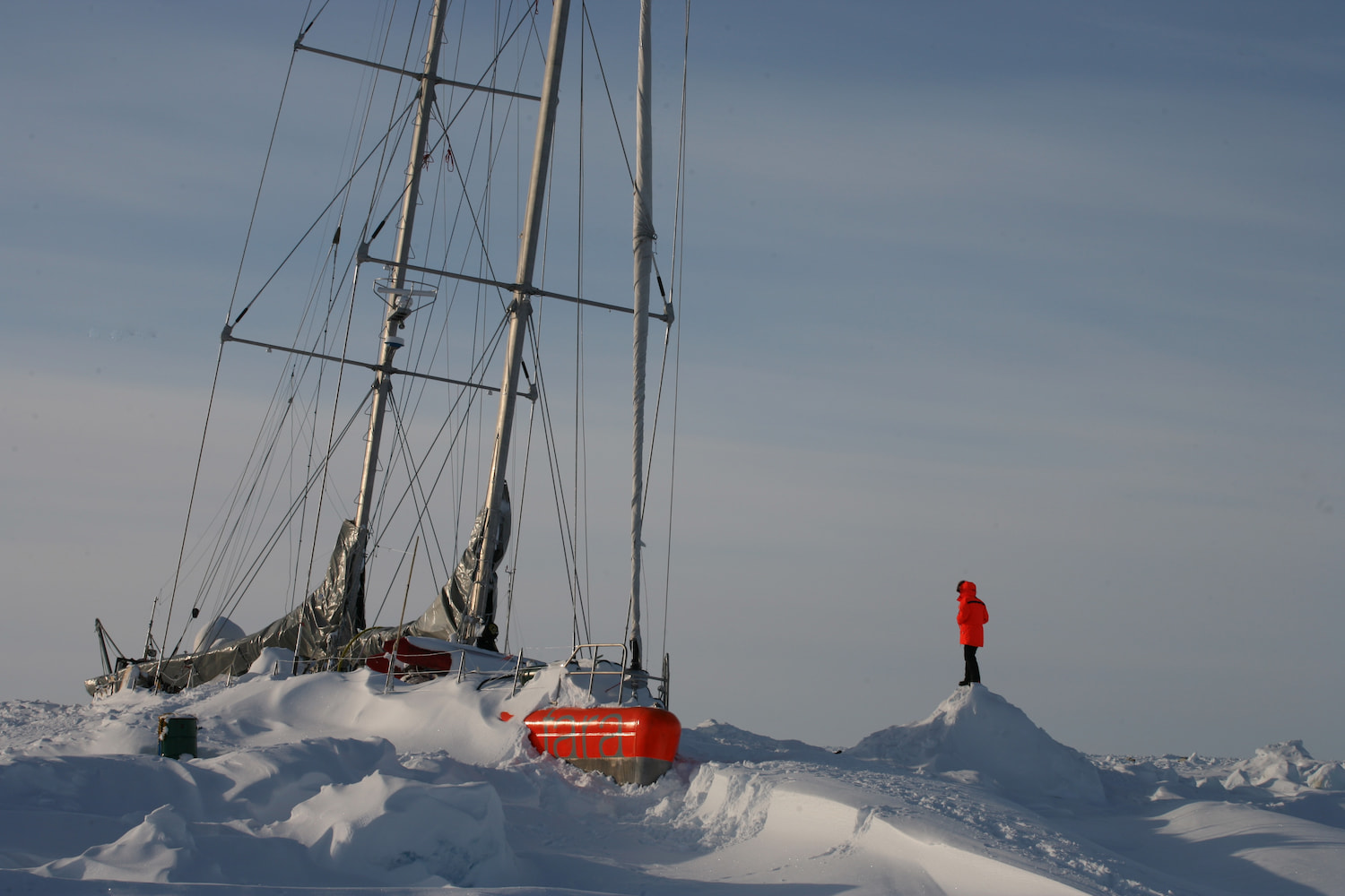 Tara pris au piège dans la glace