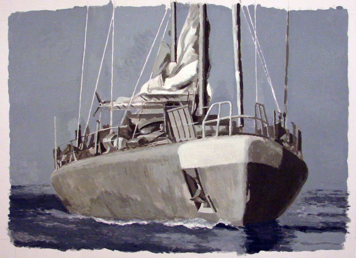 Œuvre de Loulou Picasso : goélette Tara