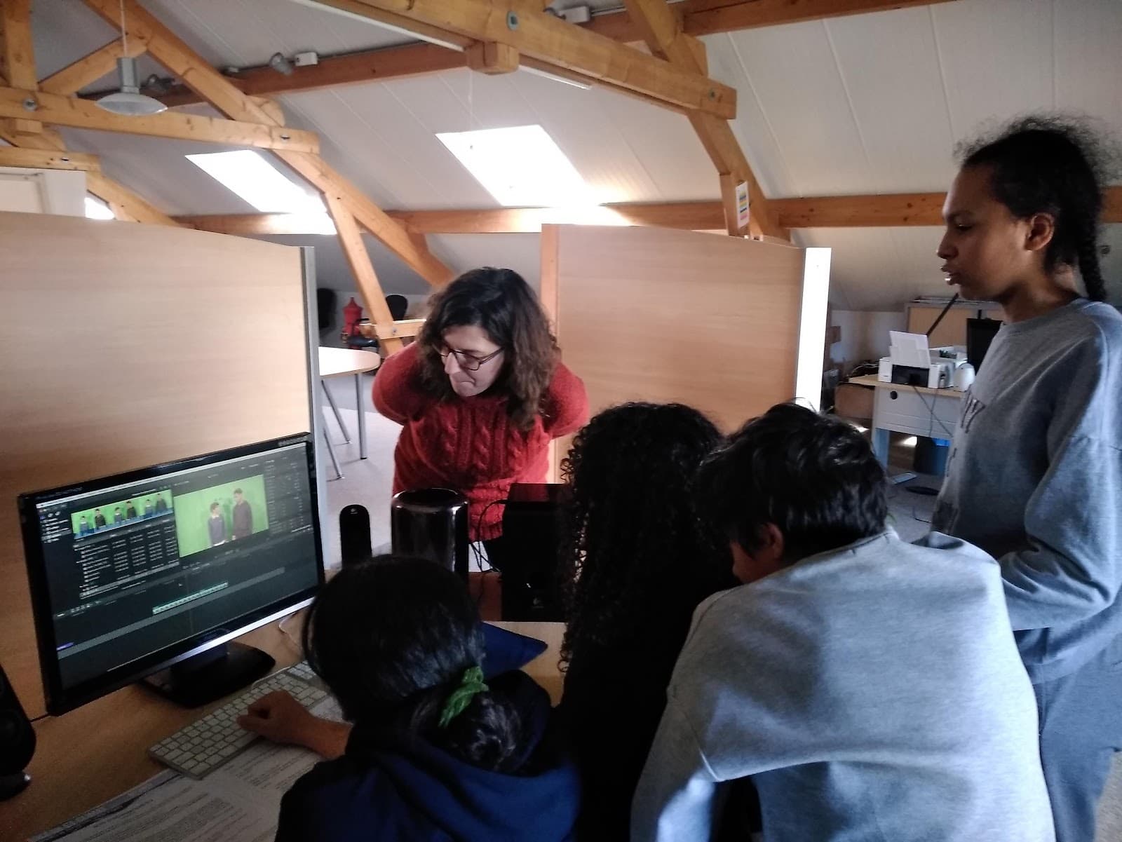 Journée de tournage pour les graines de reporters scientifiques, dans l’académie de Strasbourg