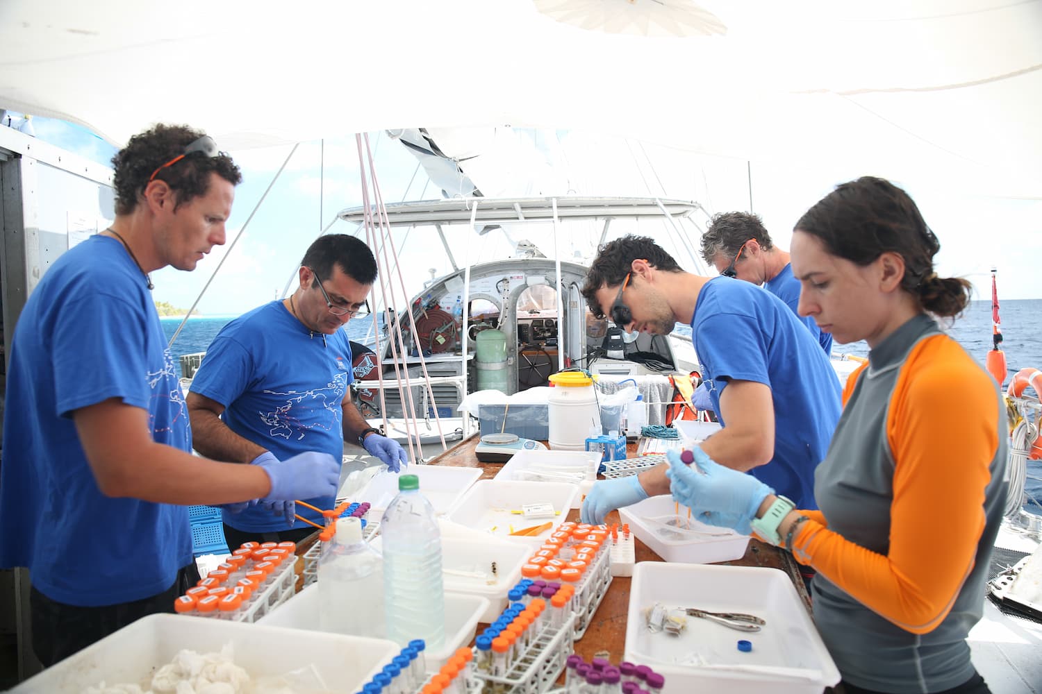 Conditionnement des échantillons à bord