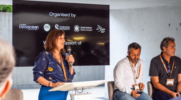 Romy Hentinger - Plankton Planet conference in Villefranche-sur-Mer © Arthur Billaud - Fondation Tara Océan