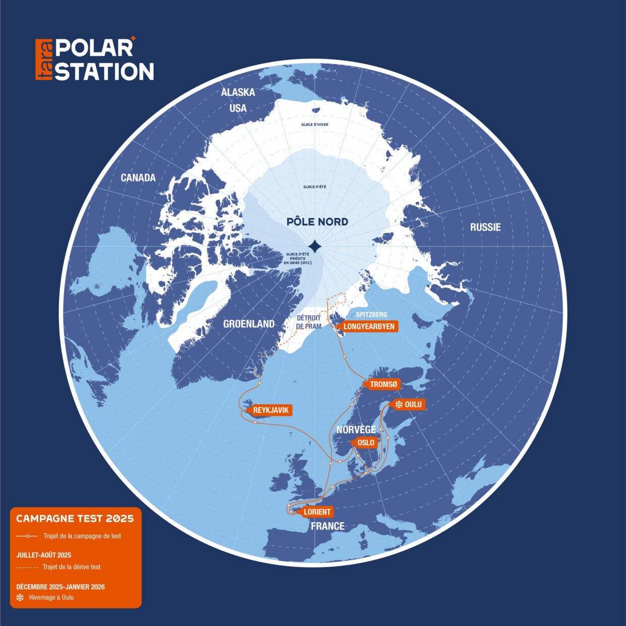 Carte de la dérive test